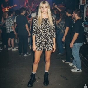 Anthropologie Mickey & Jenny 90s daisy print romper GUC